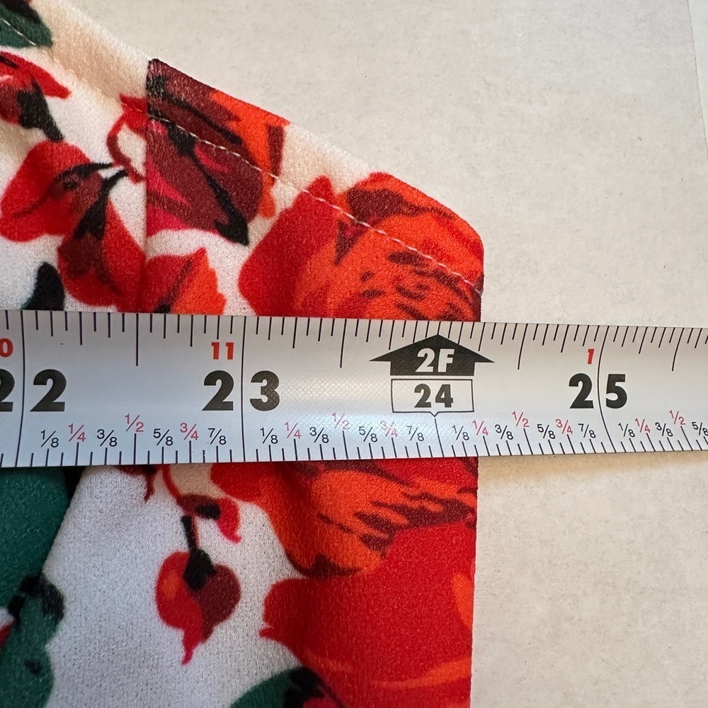 NWT ASOS Design Curve Size 22 Floral Lace Sheath Dress Pink Red Green White - Picture 11 of 12